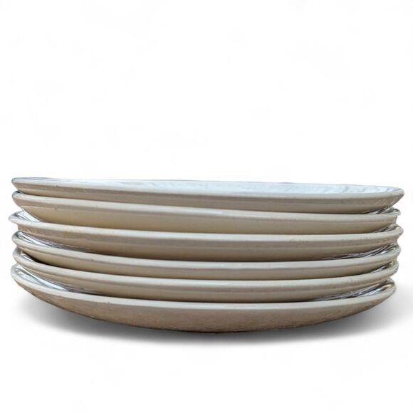 Vintage 50s Star Glow Royal China MCM Starburst Bread Butter Plate Set Of 6 - Picture 3 of 7